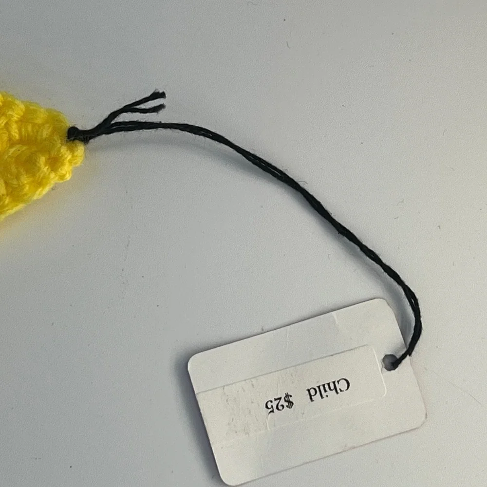 Kids Yellow Minion Handmade Crochet‎ Hat Beanie Winter Cute Earflap Costume